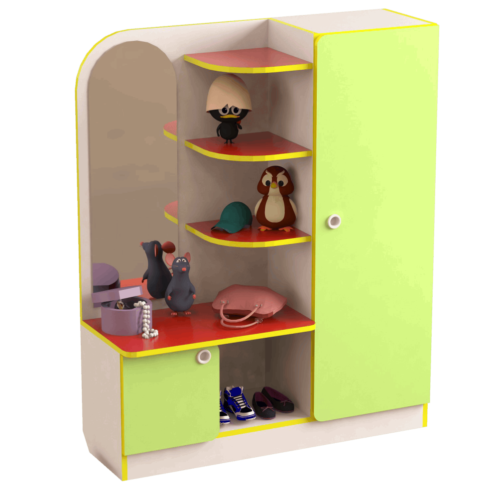 Шафи для зберігання засобів навчання (Стінка "Куточок наряджання") МЕБЛІ ТЕХНОСТИЛЬ